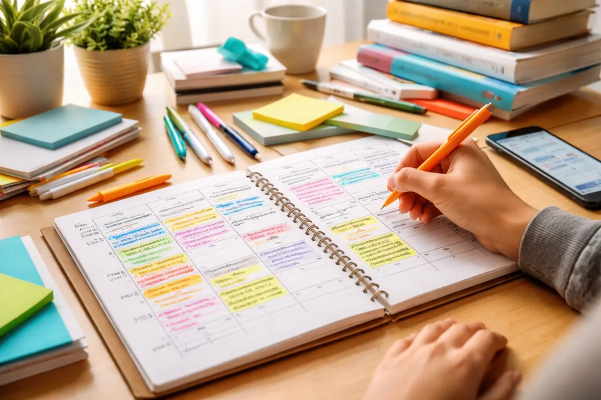 Comment réussir ses révisions pour le Bac et le Brevet avec un planning adapté